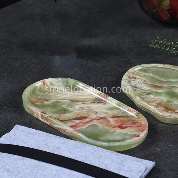 Green Onyx Tray