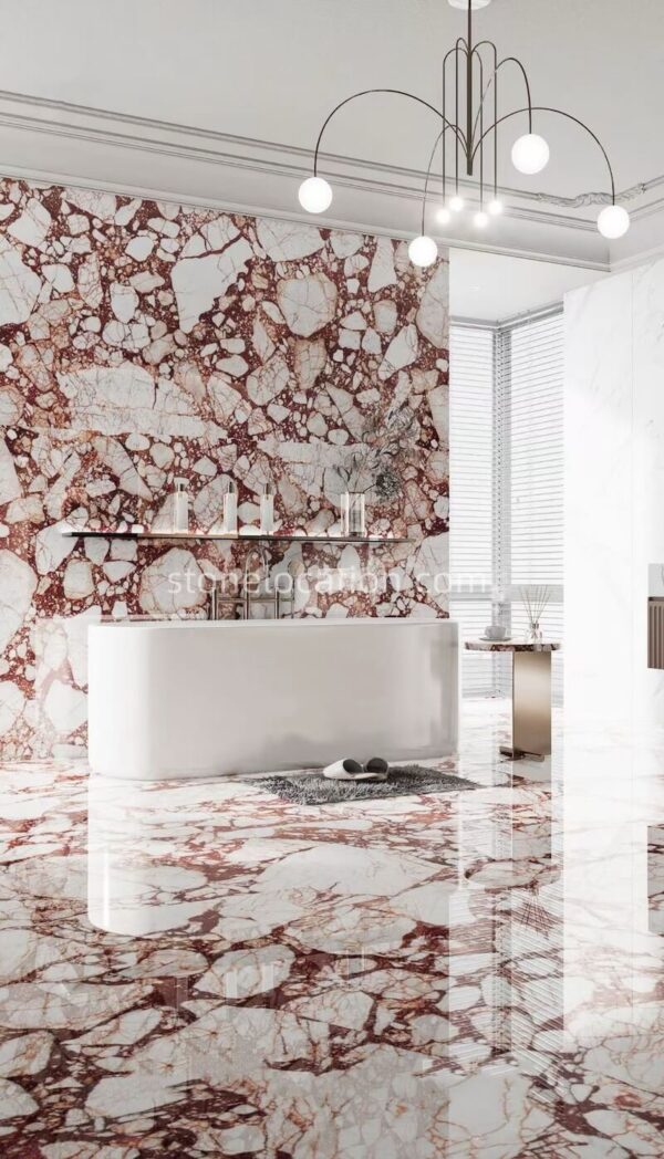 Calacatta Burgundy Marble For Wall And Floor