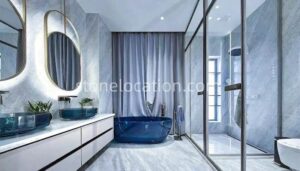 Crystal Blue Marble For Bathroom