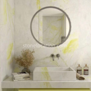 Luminous Marble Bathroom